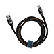 LinQ Câble USB vers USB-C 1.2m 5A charge rapide Témoin de charge lumineux