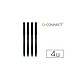 Q-CONNECT Pochette de 4 Stylos-feutre permanents pointe fine multi-supports cd/dvd plastique couleur noir x 4 Marqueur pour CD-DVD