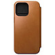Nomad Folio Modern Cuir pour iPhone 15 Pro Max English Tan Folio compatible MagSafe en cuir