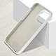 Avis Karl Lagerfeld Coque  iPhone 13 Mini Silicone Stack Logo Blanc