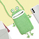 Avis Avizar Sac Bandoulière pour Smartphone Finition Tissé Design Froggy  Vert