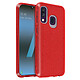 Avizar Coque pour Samsung Galaxy A40 Paillette Amovible Silicone Semi-rigide rouge Coque à paillettes spécialement conçue pour votre Samsung Galaxy A40
