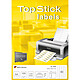 TOP STICK 4000 étiquettes universelles, 52,5 x 29,7 mm, blanc Etiquette multi-usages