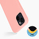 Avis Avizar Coque iPhone 13 Mini Finition Soft-touch Silicone Semi-rigide rose