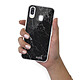 Evetane Coque Samsung Galaxy A40 360 intégrale transparente Motif Marbre noir Tendance pas cher