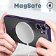 Avis Avizar Coque MagSafe pour iPhone 11 Silicone Protection Caméra  Contour Chromé Violet