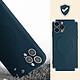 Acheter Avizar Coque Magsafe iPhone 12 Pro Silicone Souple Intérieur Soft-touch Mag Cover  bleu nuit