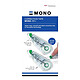 TOMBOW Set de 2 Rollers Correcteur MONO air 4 - 4,2 mm x 10 m Blanc x 6 Roller correcteur