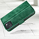 Avizar Étui pour iPhone 14 Clapet Portefeuille Support Vidéo Soft-touh  Vert pas cher