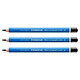 STAEDTLER Crayon graphite Mars Lumograph jumbo mine 5,3 mm 8B x 3 Crayon