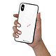 LaCoqueFrançaise Coque iPhone X/Xs Coque Soft Touch Glossy Coeur Blanc Amour Design pas cher