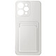 Avizar Coque pour Xiaomi Redmi 12 Porte-carte Souple Anti-traces Blanc Coque Blanc intégrant un rangement pour carte au dos protégeant votre Xiaomi Redmi 12 tout en gardant à proximité votre carte bancaire