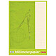 HERLITZ cahier papier millimétrique, format A4, 80 g/m2, 25 feuilles