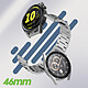 Avis Avizar Bracelet pour Huawei Watch GT Runner / Watch GT 3 46mm Maille Acier Gris