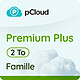 pCloud Premium Plus Famille 2 To – Licence perpétuelle - A télécharger Logiciel de sauvegarde et partage en ligne (Multilingue, multiplateformes)