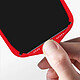 Avizar Coque pour iPhone 15 Pro Max Silicone Semi-rigide Finition Douce au Toucher Fine  Rouge pas cher