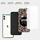 Acheter Evetane Coque iPhone 12 Mini Coque Soft Touch Glossy La Vie en Rose Design
