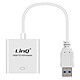 LinQ Adaptateur Vidéo USB 3.0 Mâle vers VGA Femelle 1080P  Blanc Câble/Adaptateur Vidéo USB 3.0 Mâle vers VGA Femelle conçu par LinQ