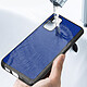 Acheter Avizar Coque pour Samsung Galaxy S20 FE Hybride Finition Tissu Ultra-fine Lavable à l'eau Bleu Nuit