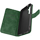 Avizar Housse pour Samsung S24 Portefeuille Clapet Support Vidéo Vert Foncé - Housse de protection de la série Tender Book, pratique et élégante pour Samsung S24