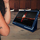 Acheter Avizar Étui Galaxy Tab S6 Lite Housse Intérieur Soft Touch Fonction Support - Bleu