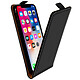 Avizar Housse iPhone X / XS Etui Clapet Rabat Vertical Porte-carte Noir Protection Rangement à l'intérieur du clapet pour carte ou ticket