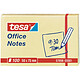 TESA Office Notes, 50 x 75 mm, jaune Notes repositionnable