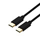 Avizar Câble USB-C vers USB-C Power Delivery Transfert Rapide 2m Noir Câble USB Type C vers USB Type C pour recharger votre appareil rapidement.
