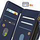 Avis Avizar Étui pour Samsung Galaxy S24 Portefeuille Multi-rangement Support Bleu Nuit