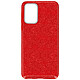Avizar Coque pour Samsung A52 / A52s Paillette Amovible Silicone Semi-rigide rouge Conception multicouches 3 en 1 pour adapter la coque en fonction de votre look du jour