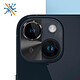Enkay Verre Trempé Caméra pour iPhone 15 et 15 Plus Cadre Alliage Aluminium  Noir pas cher