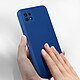 Acheter Avizar Coque Samsung Galaxy A22 5G Silicone Semi rigide Finition Soft Touch Fine Bleu