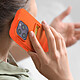 Avis Avizar Coque pour iPhone 14 Pro Max Silicone Souple Porte-carte Fine Légère  orange