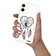 Evetane Coque iPhone 12 mini silicone transparente Motif Attrape coeur ultra resistant pas cher