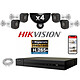 HIKVISION Kit Vidéo Surveillance PRO IP : 4x Caméras POE Tubes IR 30M 4 MP + Enregistreur NVR 4 canaux H265+ 2000 Go 4x caméras tubes IP 4 MegaPixels IR 30m 1x enregistreur NVR POE 4 canaux H265+ 1x disque dur spécial vidéosurveillance 2000 Go (20 jours) 4x câbles RJ45 de 20m 1x câble