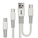 LinQ Câble USB-A / USB-C vers USB-C et Lightning Power Delivery 60W 1,2 mètre  Noir Un câble de charge 4 en 1 proposé par la marque LinQ