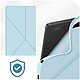Avizar Étui pour Samsung Galaxy Tab S9 Clapet Origami Support Différents Angles  Bleu Ciel pas cher