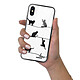 Evetane Coque iPhone X/Xs Coque Soft Touch Glossy Chat Lignes Design pas cher