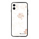 LaCoqueFrançaise Coque iPhone 12 Mini Coque Soft Touch Glossy Fleurs Blanches Design Coque iPhone 12 Mini Coque Soft Touch Glossy Fleurs Blanches Design