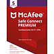 McAfee VPN Safe Connect Premium - Licence 1 an - 5 postes - A télécharger