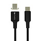 4smarts Câble USB Type C Mâle vers Mâle 5A Magnétique Amovible 1,8 m  Noir
