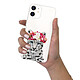 Evetane Coque iPhone 12 mini silicone transparente Motif Leopard Couronne ultra resistant pas cher