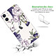 Avis LaCoqueFrançaise Coque iPhone 12 mini 360 intégrale transparente Motif Pivoines Violettes Tendance