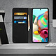 Avis Avizar Étui Samsung Galaxy A51 Cuir Véritable Porte cartes Support Vidéo noir