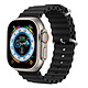 Dux Ducis Bracelet pour Apple Watch 45mm / 44mm / 42mm Silicone Ajustable noir Bracelet de montre Noir