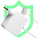 Avis Avizar Chargeur Macbook Magsafe 2 Magnétique Charge Rapide 45W Indicateur LED  Blanc