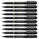 UNI-BALL Feutre d'écriture Sign Pen MYT7 pointe moyenne 0,7mm noir x 10 Crayon feutre