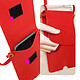Acheter Avizar Pochette Bandoulière Smartphone avec Rangement carte Simili cuir  Rouge