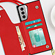 Avis Avizar Coque Cordon Samsung Galaxy S21 Plus Multifonction avec Lanière rouge
