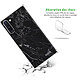 Avis Evetane Coque Samsung Galaxy Note 10 anti-choc souple angles renforcés transparente Motif Marbre noir